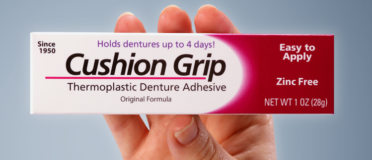 Cushion Grip 10 Gram Trial Tube - A Soft Pliable Thermoplastic for Refitting and Tightening Dentures