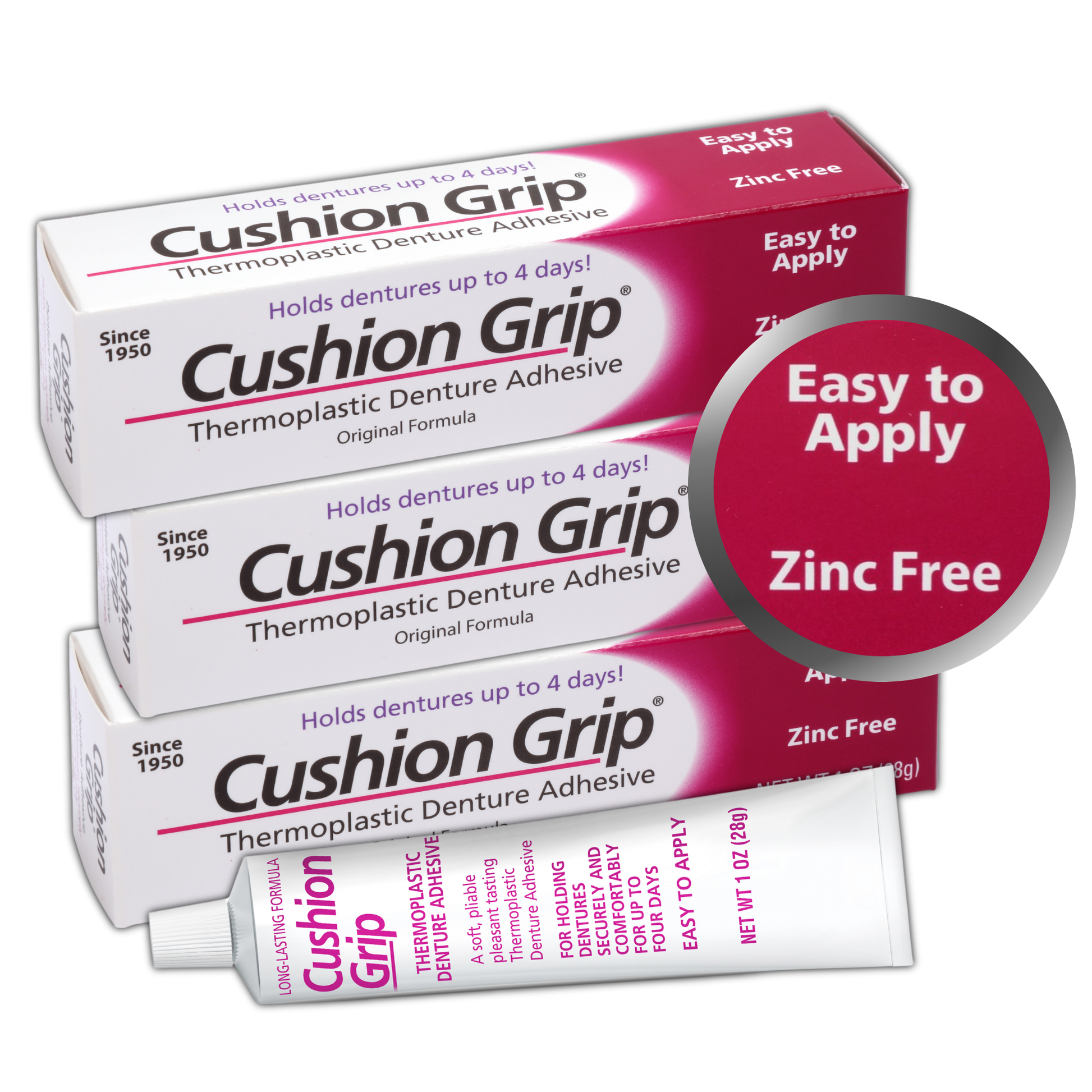 
It's like creating a custom liner for your dentures. Lasting days longer than traditional adhesives, it’s soft, cushy, and easy to apply and remove. This adhesive keeps your dentures securely in place, even after you’re ready to remove and replace it. Enjoy long-lasting comfort and a perfect fit.