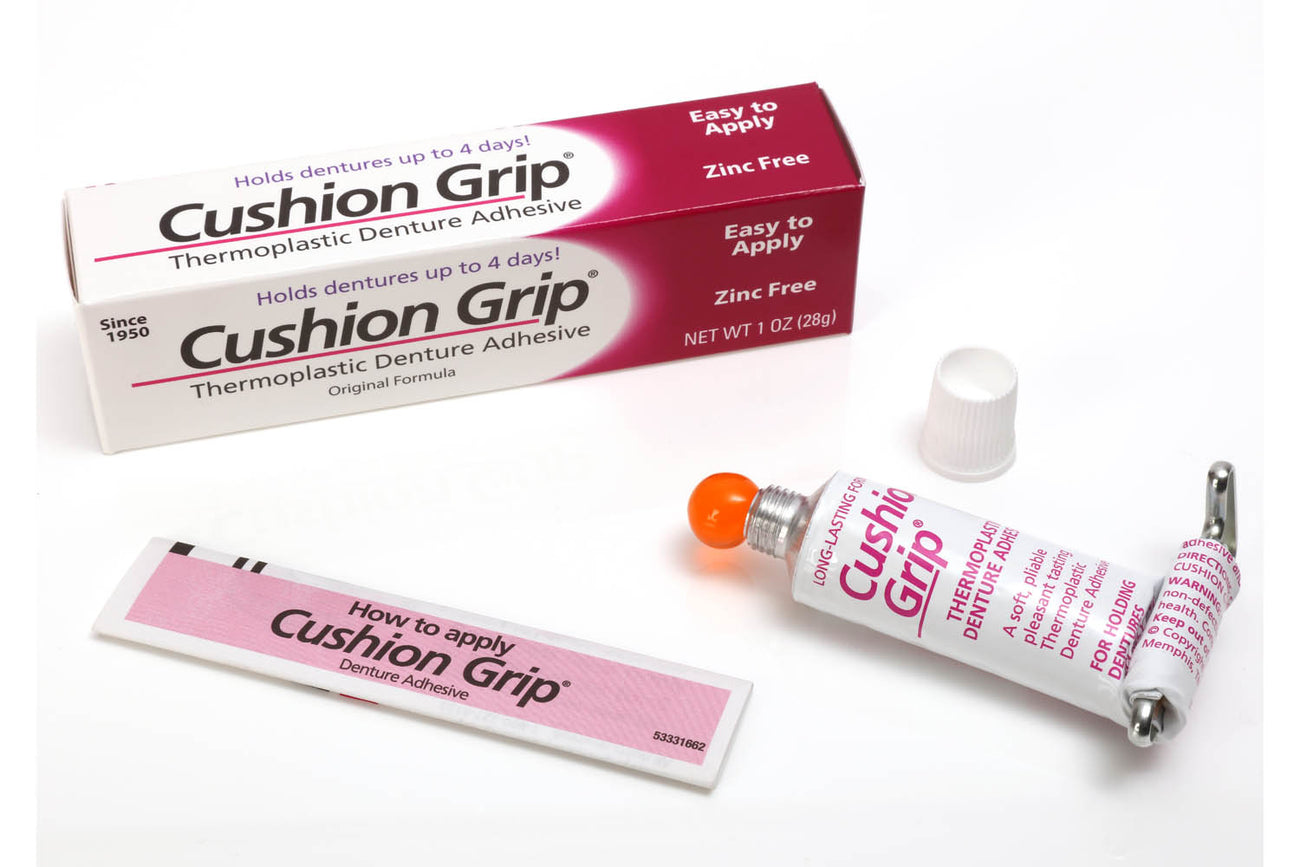 Cushion Grip Denture Adhesive, Thermoplastic, Oral Care